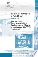 L'action normative a l'UNESCO