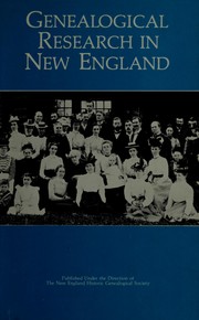 Genealogical research in New England /