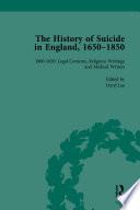 The history of suicide in England, 1650-1850