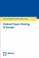 Federal power-sharing in Europe /