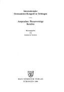 Kontroversen, alte und neue : Akten des VII. Internationalen Germanisten-Kongresses, Göttingen 1985 /