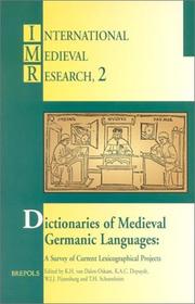 Dictionaries of medieval Germanic languages : a survey of current lexicographical projects /