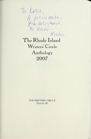 The Rhode Island Writers' Circle anthology, 2007 /