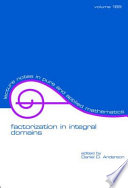 Factorization in integral domains /