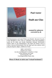 Stadt aus Glas : roman /