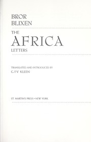 The Africa letters /