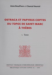 Ostraca et papyrus coptes du topos de Saint-Marc à Thèbes /
