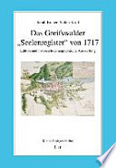 Das Greifswalder "Seelenregister" von 1717 : Edition und historisch-demographische Auswertung /