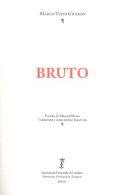 Bruto : historia de la elocuencia en Roma /