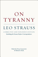 On Tyranny : Corrected and Expanded Edition, Including the Strauss-Koj eve Correspondence