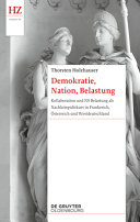 Demokratie, Nation, Belastung : Kollaboration und NS-Belastung als Nachkriegsdiskurs in Frankreich, Österreich und Westdeutschland /