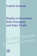 Studies in Germanic, Indo-European and Indo-Uralic /