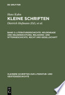 Kleine Schriften : Aufsätze und Rezensionen aus den Gebieten der germanischen und nordischen Sprach-, Literatur- und Kulturgeschichte.