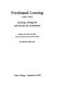 Ferdinand Lessing, (1882-1961) : Sinologe, Mongolist und Kenner des Lamaismus : Material zu Leben und Werk, mit dem Briefwechsel mit Sven Hedin /