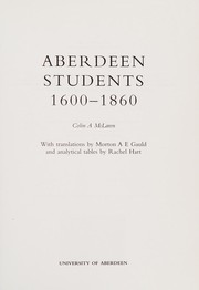 Aberdeen students, 1600-1860 /
