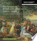 Gender in English society, 1650-1850 : the emergence of separate spheres? /