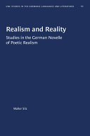 Realism and reality studies in the German novelle of poetic realism
