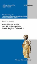Europäische Musik des 15. Jahrhunderts in der Region Österreich /