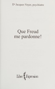 Que Freud me pardonne! /