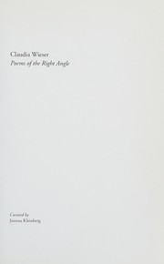 Claudia Wieser : poems of the right angle /